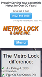 Mobile Screenshot of metrolockandsafe.com
